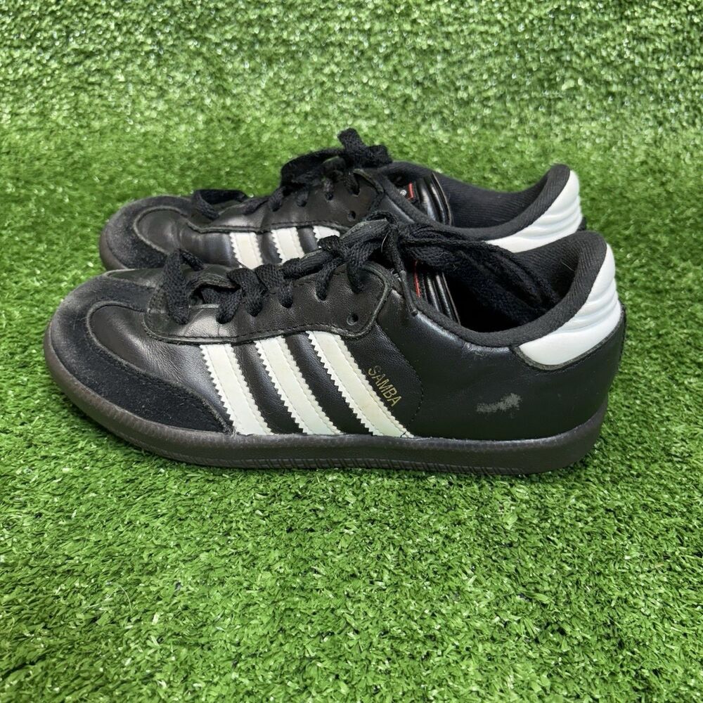 Adidas Samba OG C Shoes Kids Size 3.5 Youth Black White Gum Originals Sneakers